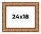 18x24 Modern Shadow Box 1" Depth Picture Frame with UV-Resistant Acrylic & Acid Free Backing, Available in 4 Finishes - Black, Brown, Gold, White
